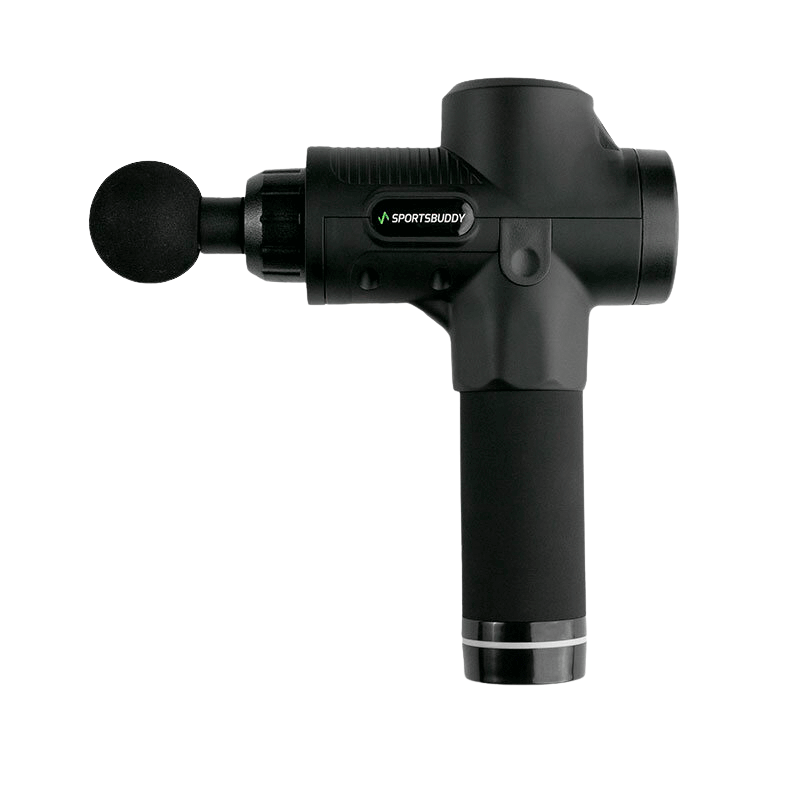 Sort Sportsbuddy RecoveryGun massagepistol med håndtag